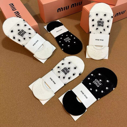MIUMIU 26S NO-SHOW SOCKS 407195 (1 BOX)