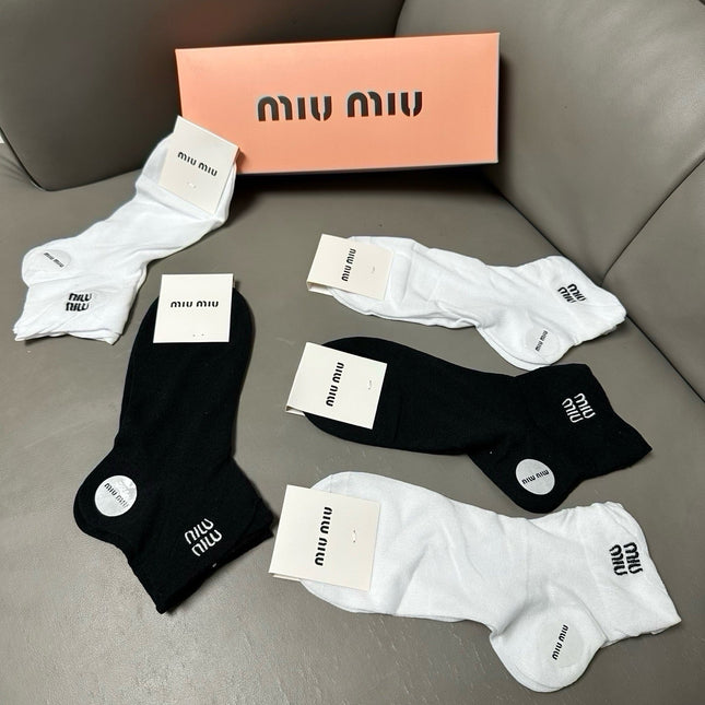 MIUMIU 26S ANKLE SOCKS 415738 (1 BOX)