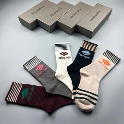 BALENCIAGA 26S CREW SOCKS 423096 (1 BOX)