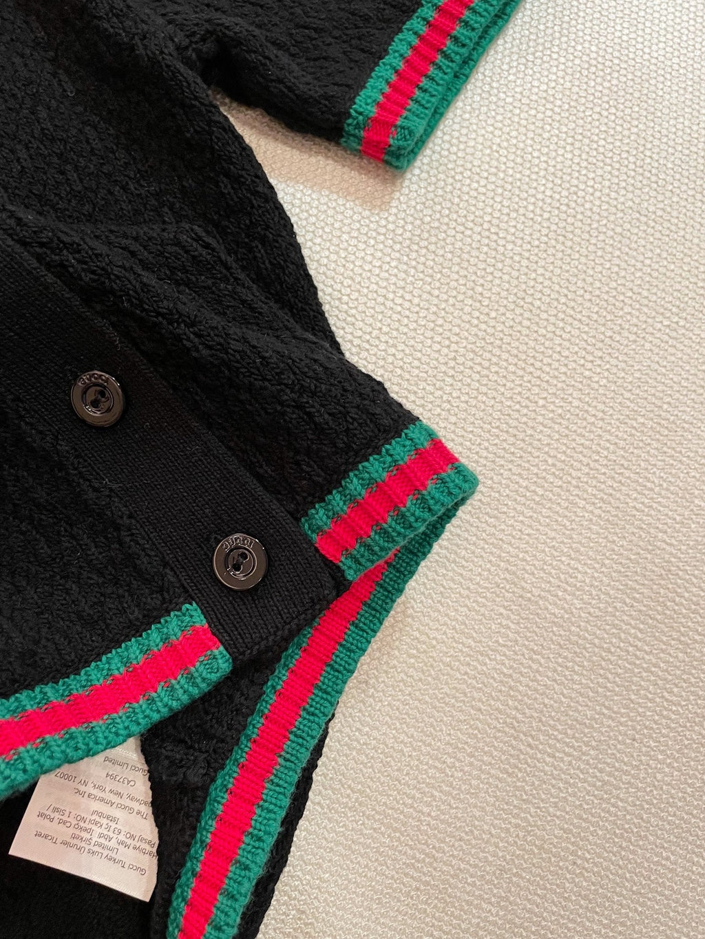 GUCCI SHORT-SLEEVE KNIT POLO SHIRT STYLE 112