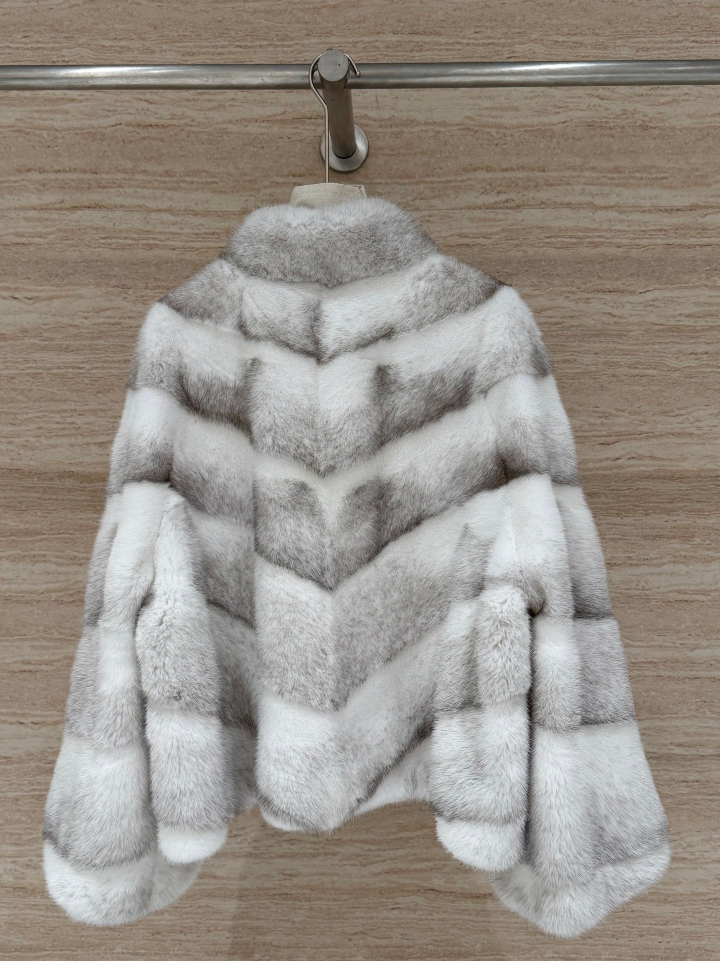 DIOR 25S STAND-COLLAR MINK FUR JACKET 778