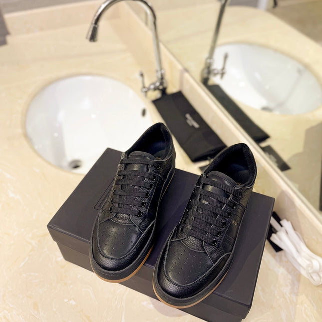 SL SL/61 SNEAKERS BLACK PERFORATED CALFSKIN