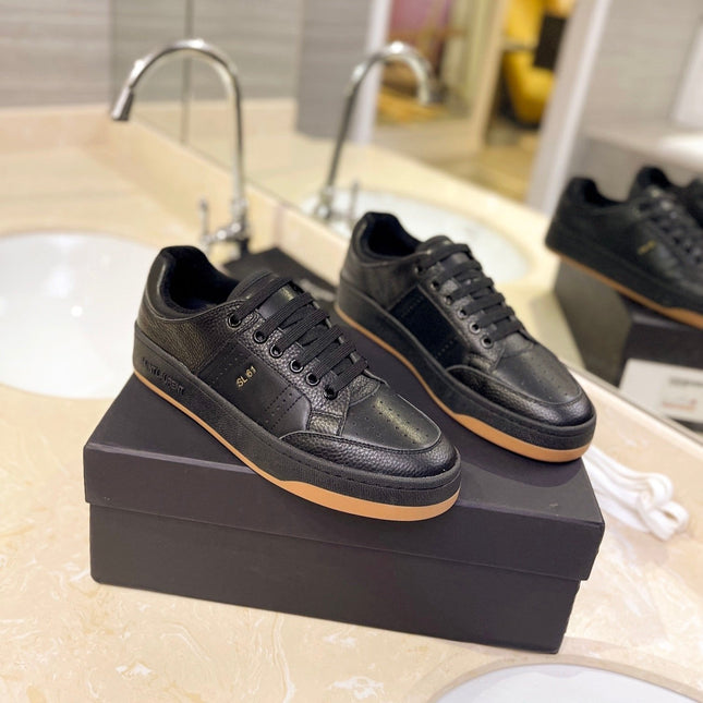 SL SL/61 SNEAKERS BLACK PERFORATED CALFSKIN
