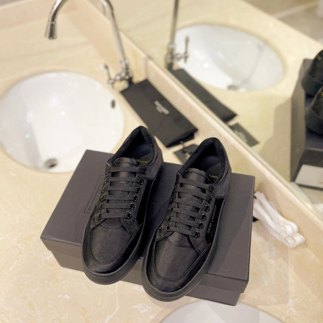 SL SL/61 SNEAKERS BLACK SATIN