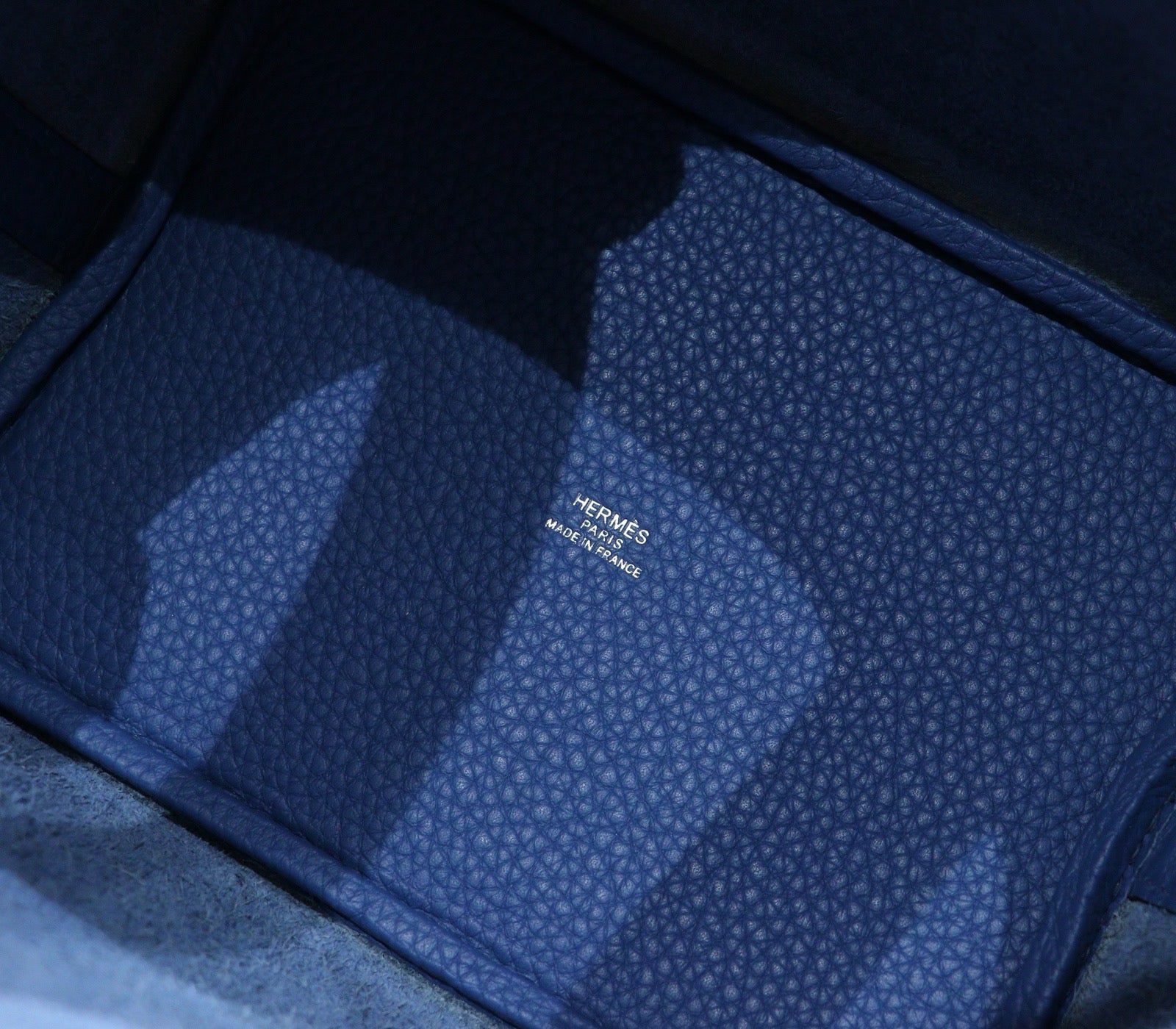 HM 25S PICOTIN BAG 18 CM IN CORNFLOWER BLUE TOGO WITH SILVER HARDWARE