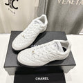 Double C  New Quilted Panda Shoes White Sheepskin