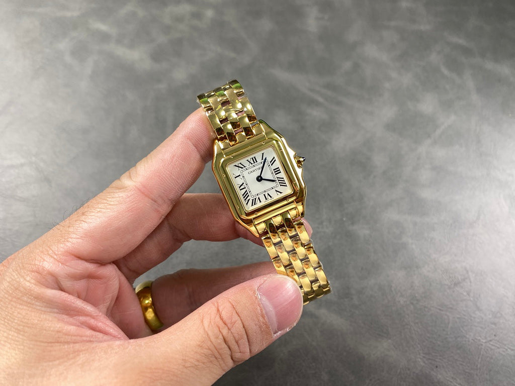 PANTHÈRE CARTIER WATCH IN GOLD CASE