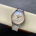 NAVITIMER AUTOMATIC 41 STEEL AND RED GOLD CASE WHITE DIAL