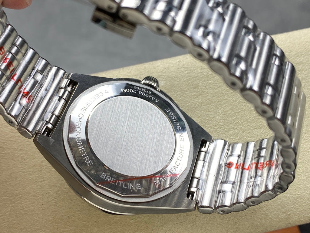 CHRONOMAT AUTOMATIC GMT 40 ALL STEEL ZIGGURAT BLUE DIAL