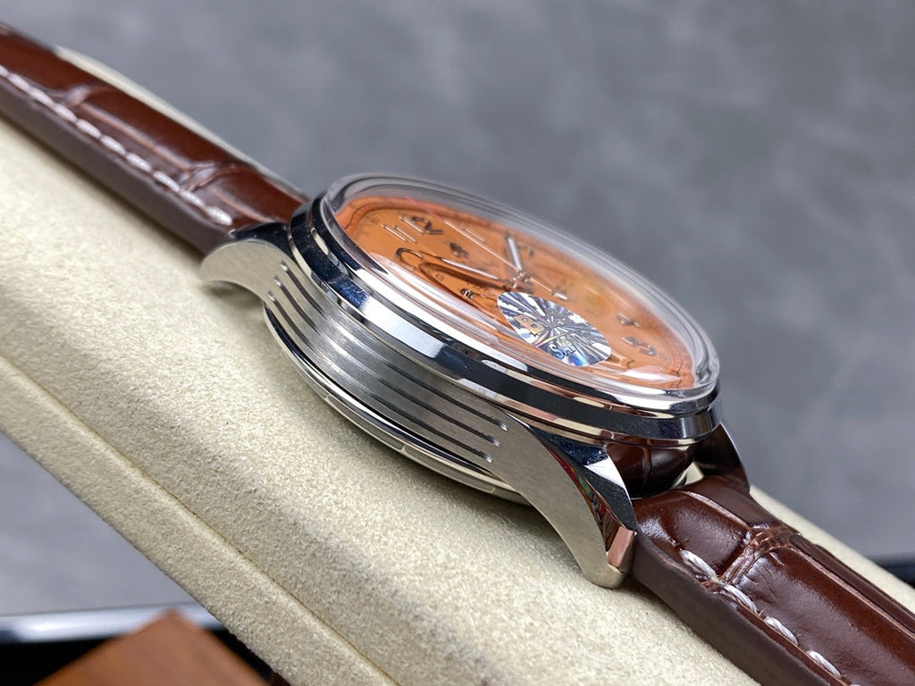 PREMIER B01 CHRONOGRAPH 42 STEEL CASE BROWN ALLIGATOR LEATHER STRAP