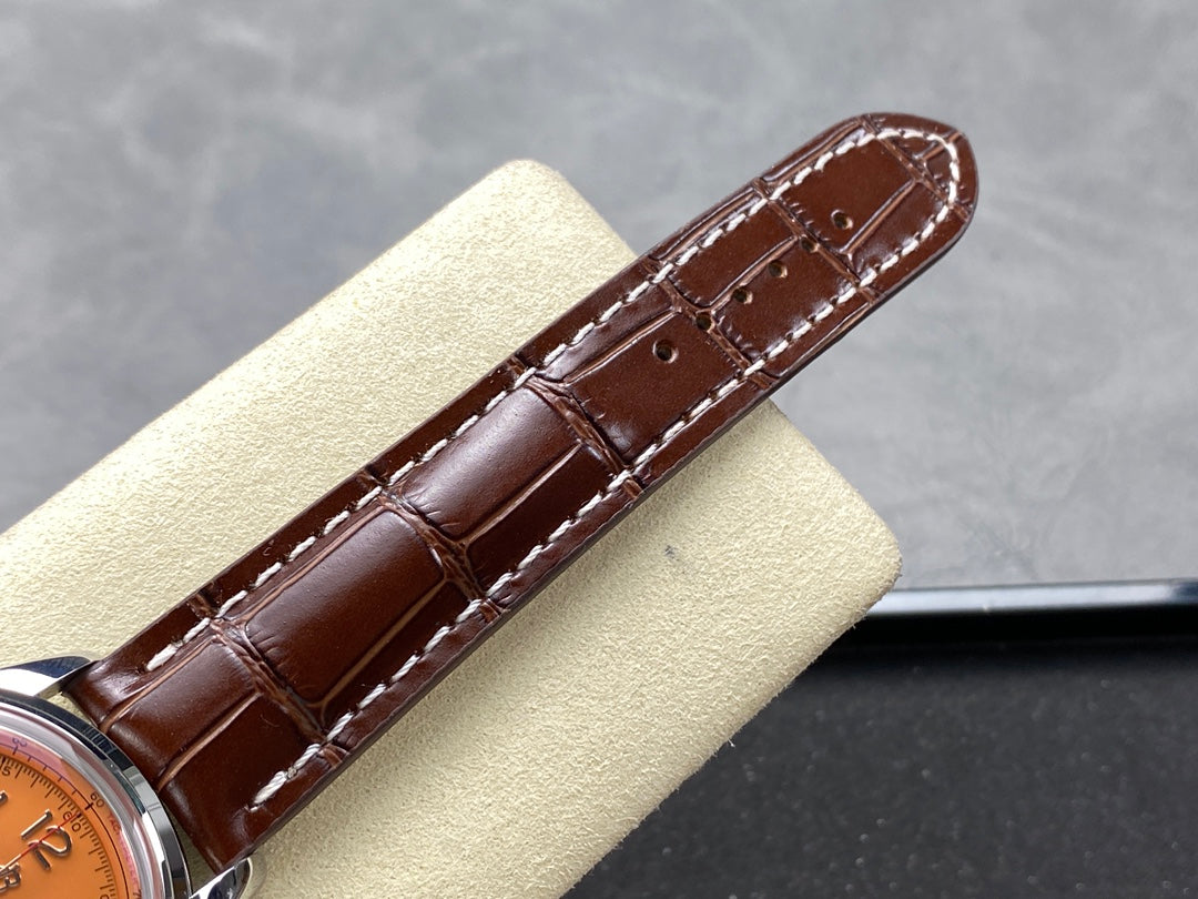 PREMIER B01 CHRONOGRAPH 42 STEEL CASE BROWN ALLIGATOR LEATHER STRAP
