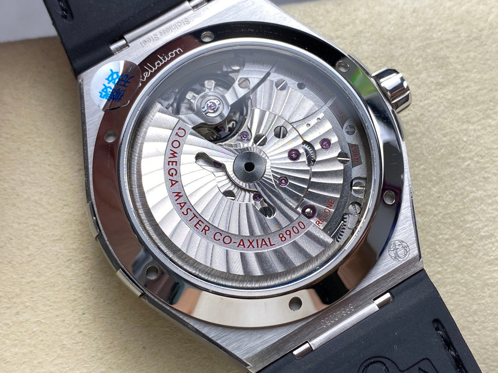 CONSTELLATION 41 MM SILVER CASE WITH GREEN FOREST DIAL AND LEATHER STRAP