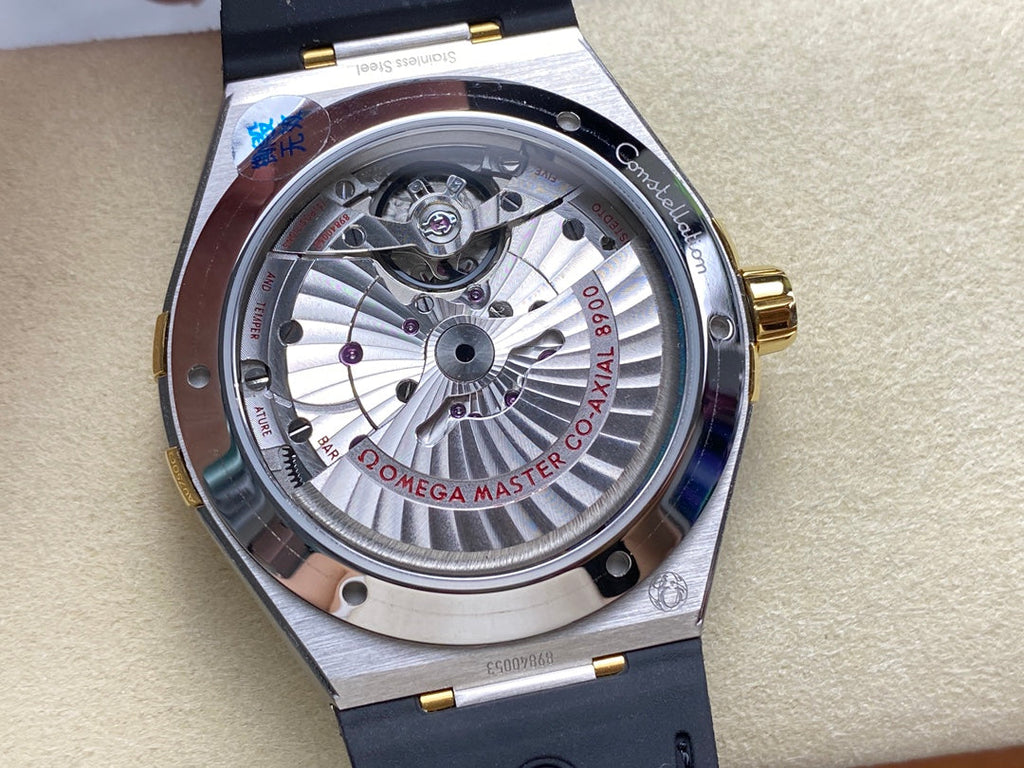 CONSTELLATION 41 MM STEEL CASE WITH GREEN FOREST DIAL AND LEATHER STRAP