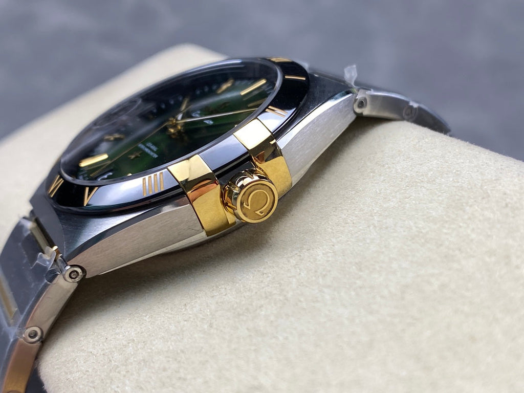 CONSTELLATION 41 MM WATCH SILVER MIX GOLD CASE WITH JUNGLE GREEN DIAL