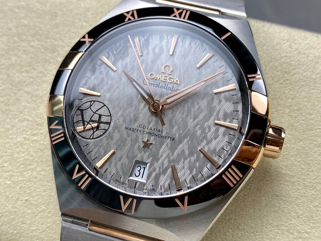 CONSTELLATION 41 MM WATCH SILVER MIX GOLD CASE WITH GRAY DIAL