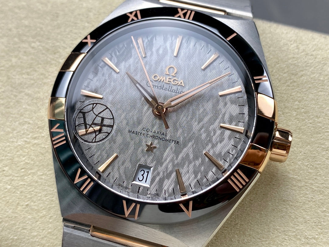 CONSTELLATION 41 MM WATCH SILVER MIX GOLD CASE WITH GRAY DIAL
