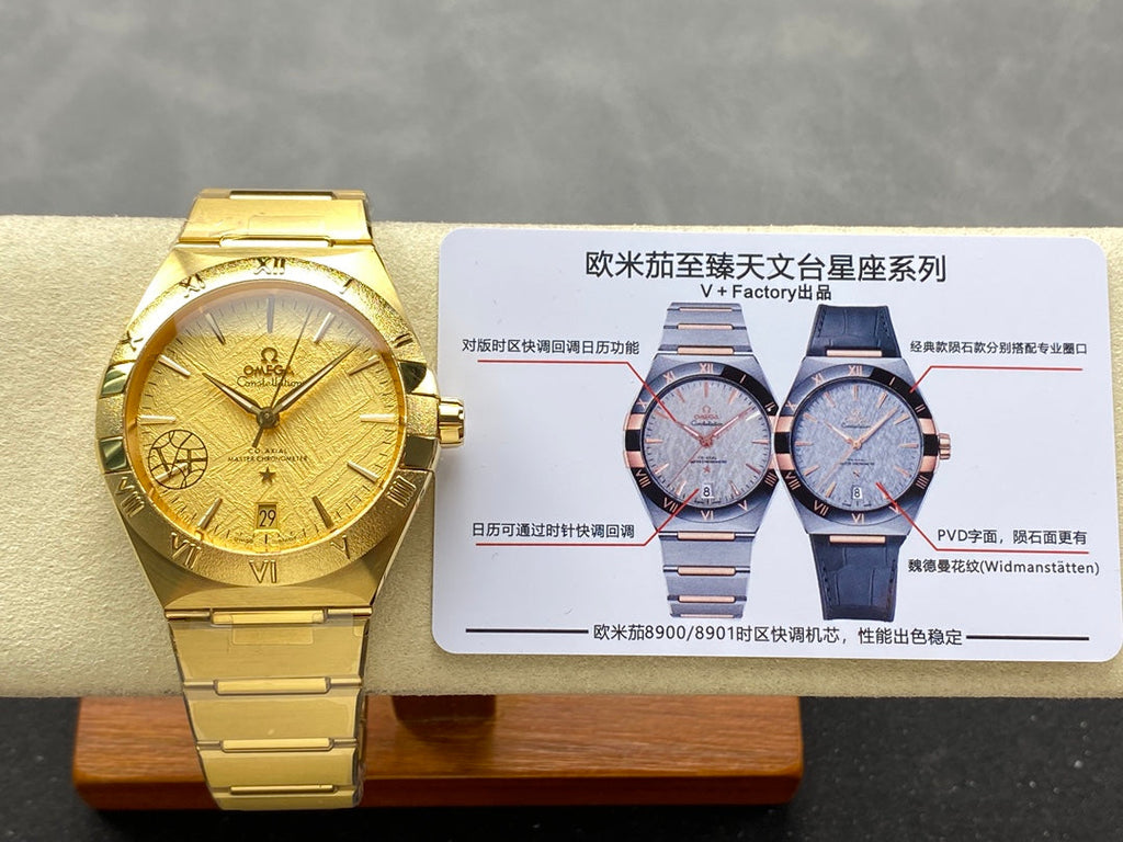 CONSTELLATION 39 MM WATCH GOLD CASE