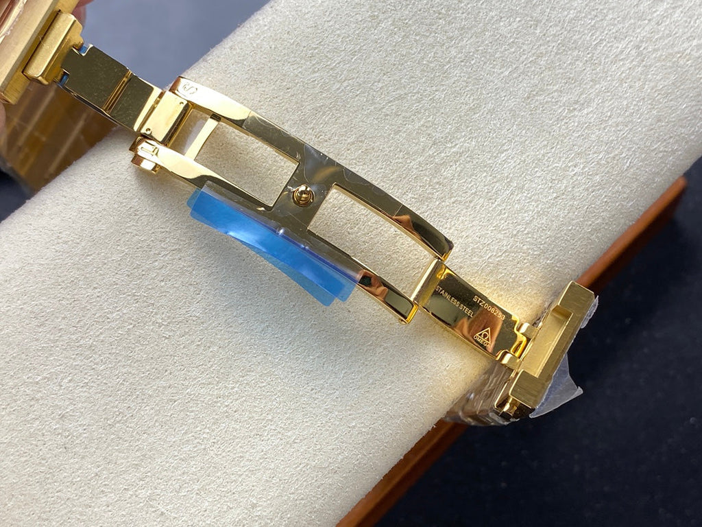 CONSTELLATION 39 MM WATCH GOLD CASE WITH BLACK DIAL