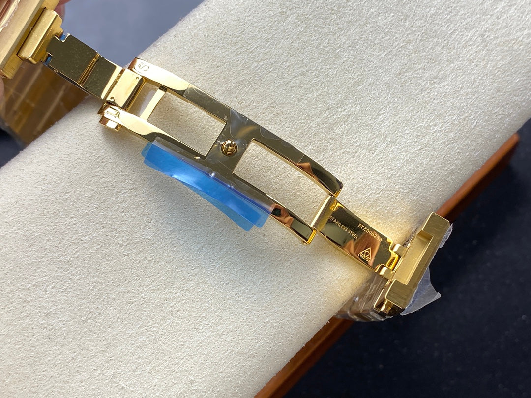 CONSTELLATION 39 MM WATCH GOLD CASE WITH BLACK DIAL