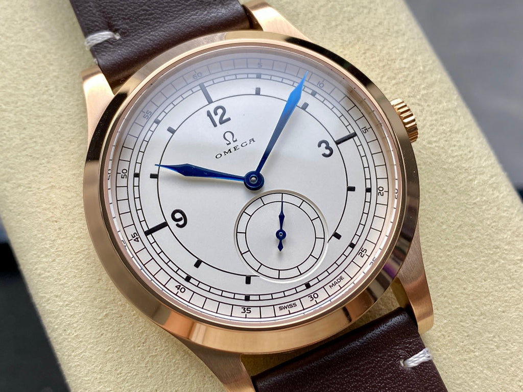 SPECIALITIES OLYMPIC GAMES COLLECTION  WATCH ROSE GOLD CASE WITH RUSSET BROWN LEATHER STRAP