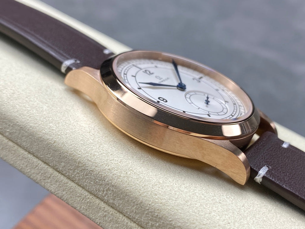 SPECIALITIES OLYMPIC GAMES COLLECTION  WATCH ROSE GOLD CASE WITH RUSSET BROWN LEATHER STRAP