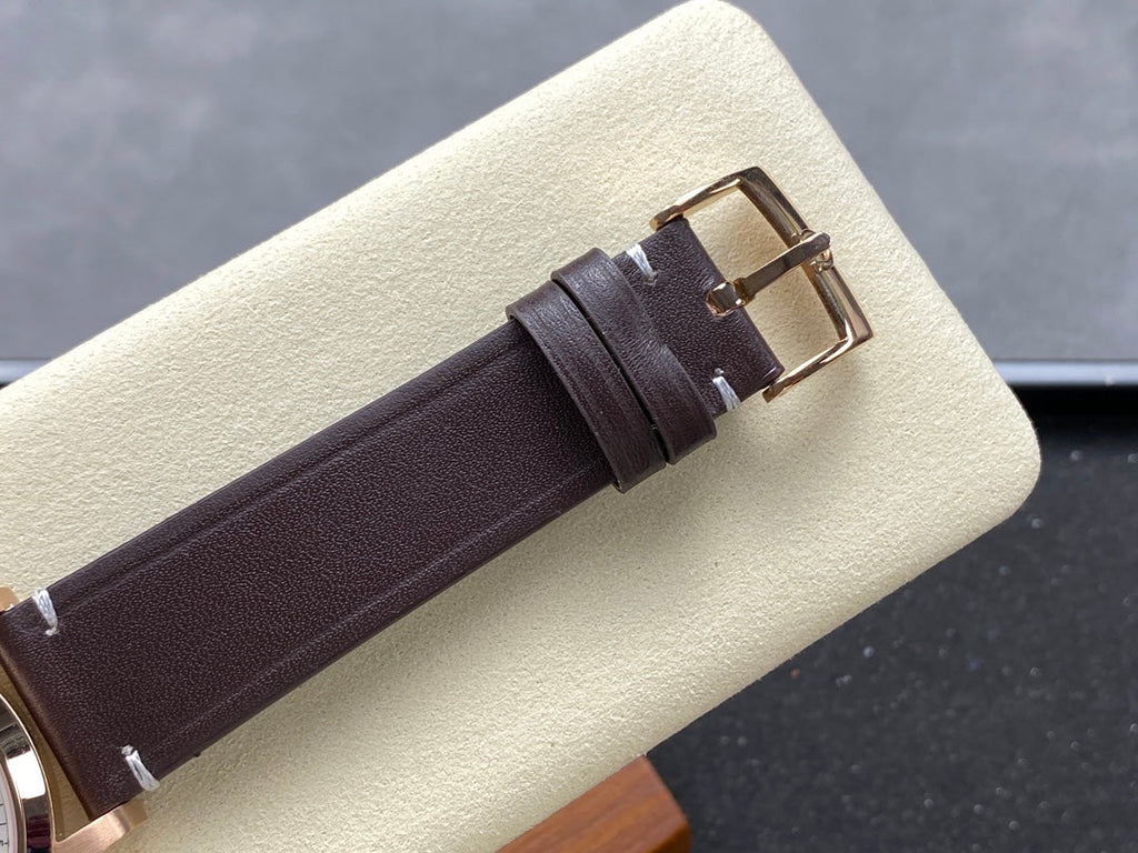 SPECIALITIES OLYMPIC GAMES COLLECTION  WATCH ROSE GOLD CASE WITH RUSSET BROWN LEATHER STRAP