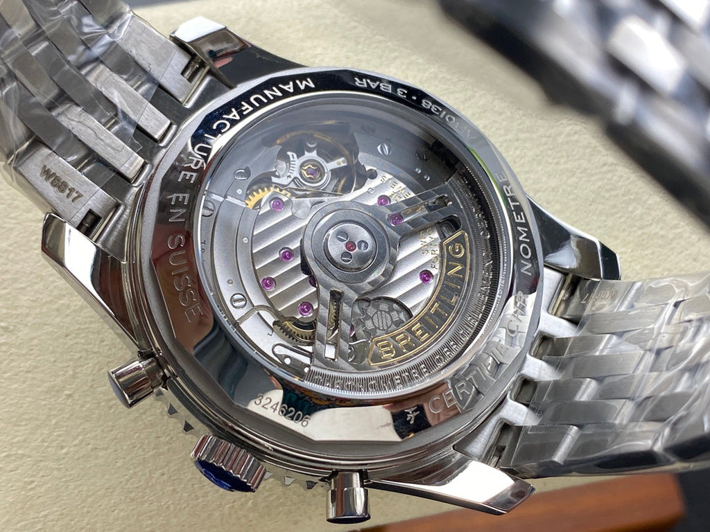 NAVITIMER B01 CHRONOGRAPH 43 ALL STEEL BLUE DIAL