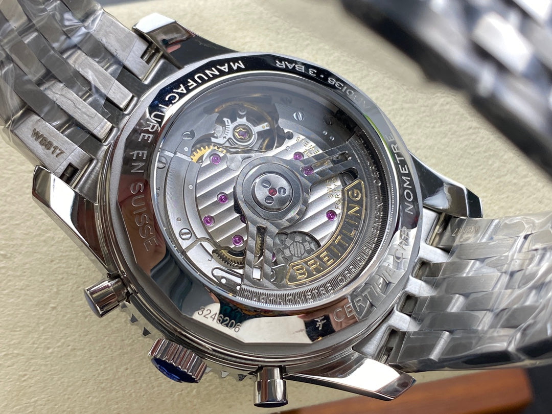 NAVITIMER B01 CHRONOGRAPH 43 ALL STEEL BLUE DIAL