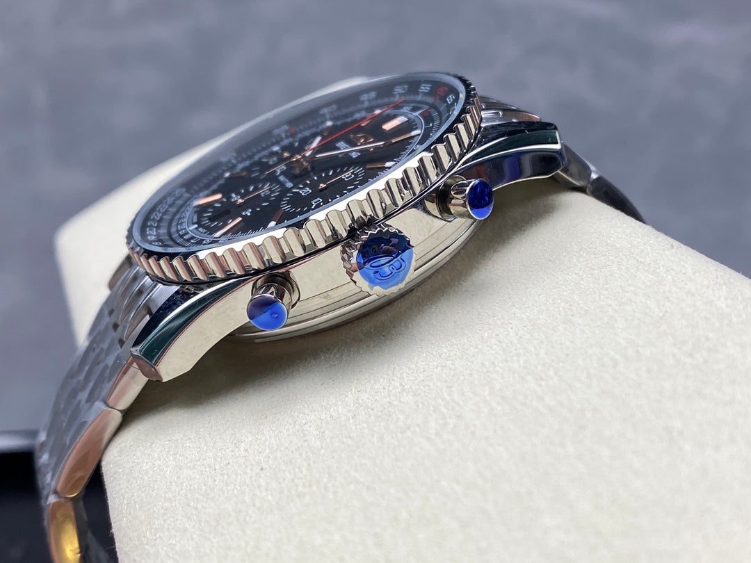 NAVITIMER B01 CHRONOGRAPH 43 ALL STEEL BLACK DIAL