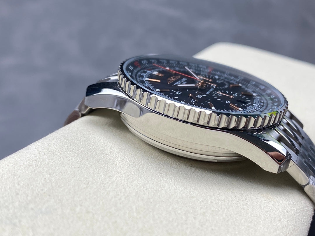 NAVITIMER B01 CHRONOGRAPH 43 ALL STEEL BLACK DIAL