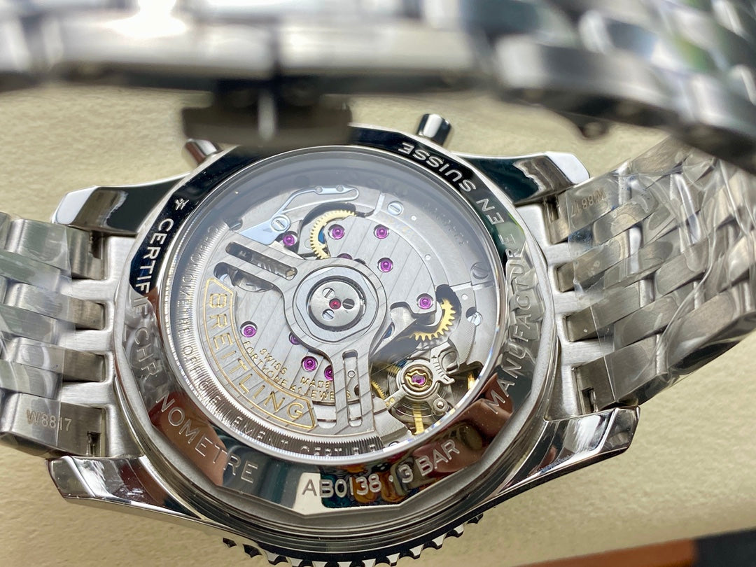 NAVITIMER B01 CHRONOGRAPH 43 ALL STEEL BLACK DIAL