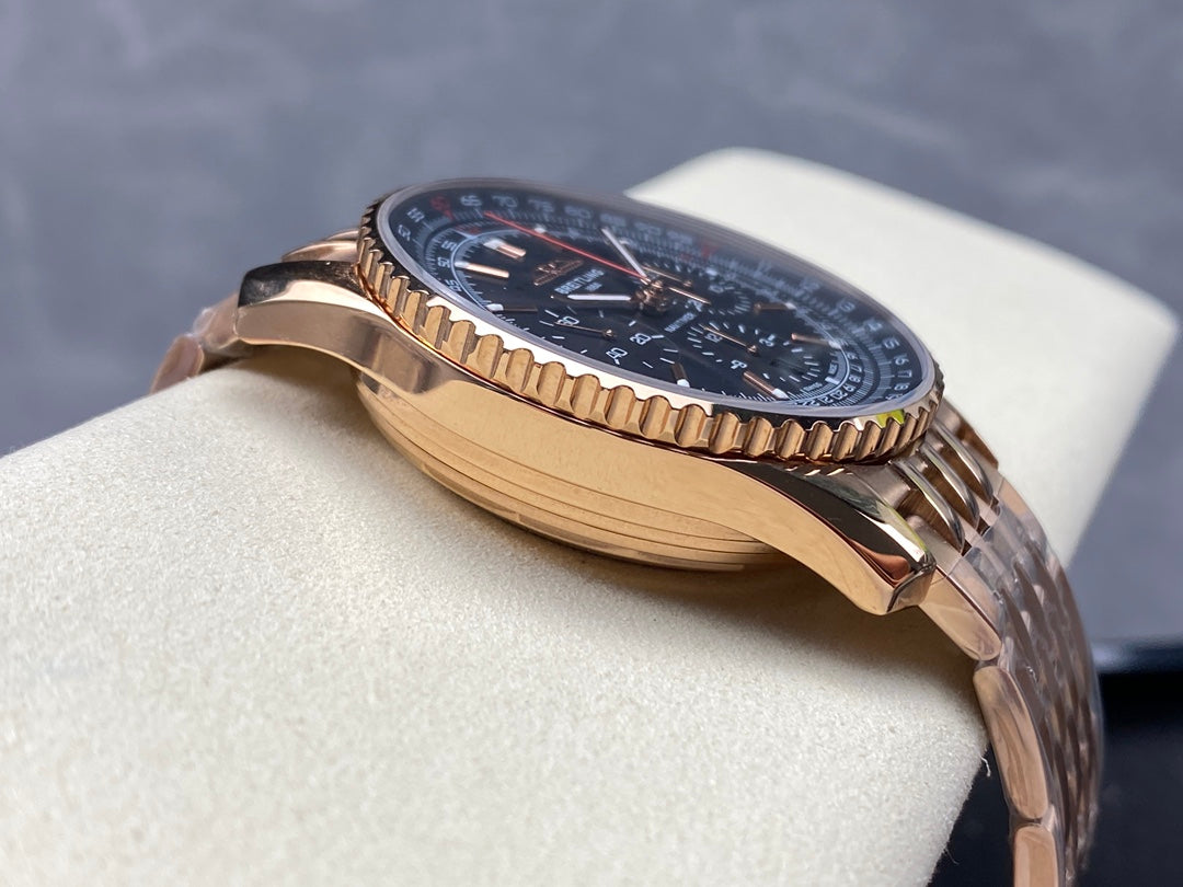 NAVITIMER B01 CHRONOGRAPH 43 ALL RED GOLD BLACK DIAL