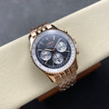 NAVITIMER B01 CHRONOGRAPH 43 ALL RED GOLD BLACK MIX SILVER WHITE DIAL