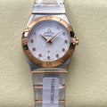 CONSTELLATION PETITE WATCH SILVER AND ROSE GOLD CASE