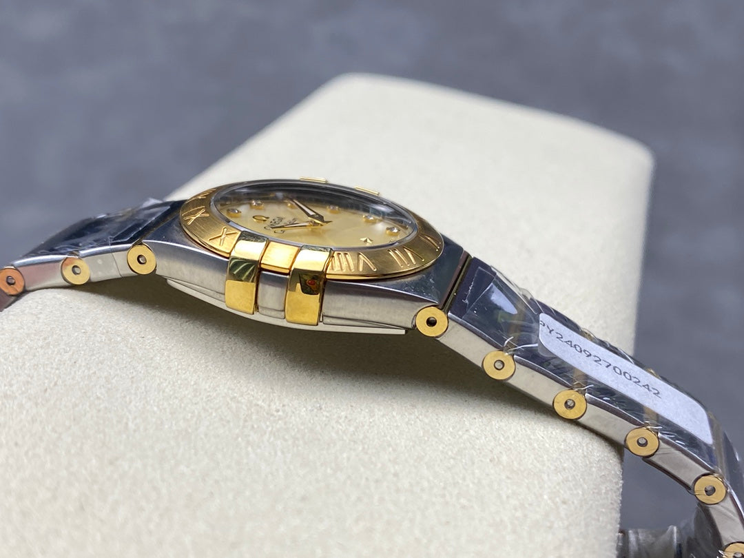 CONSTELLATION PETITE WATCH SILVER AND GOLD CASE