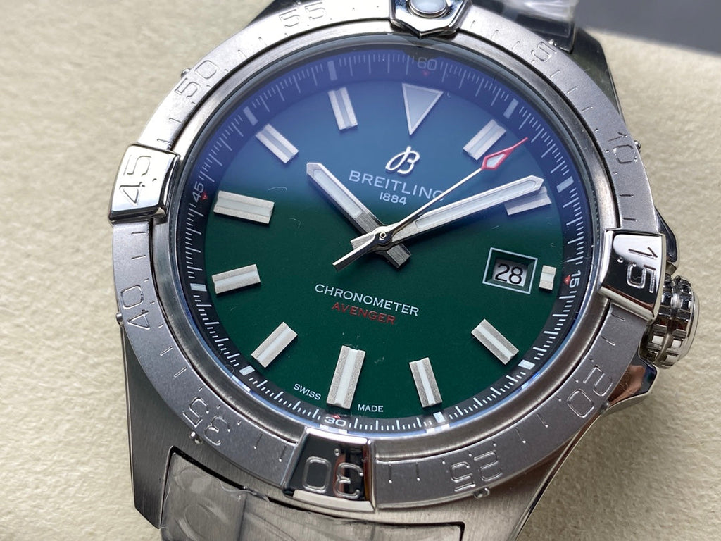 AVENGER AUTOMATIC 42 ALL STEEL GREEN DIAL