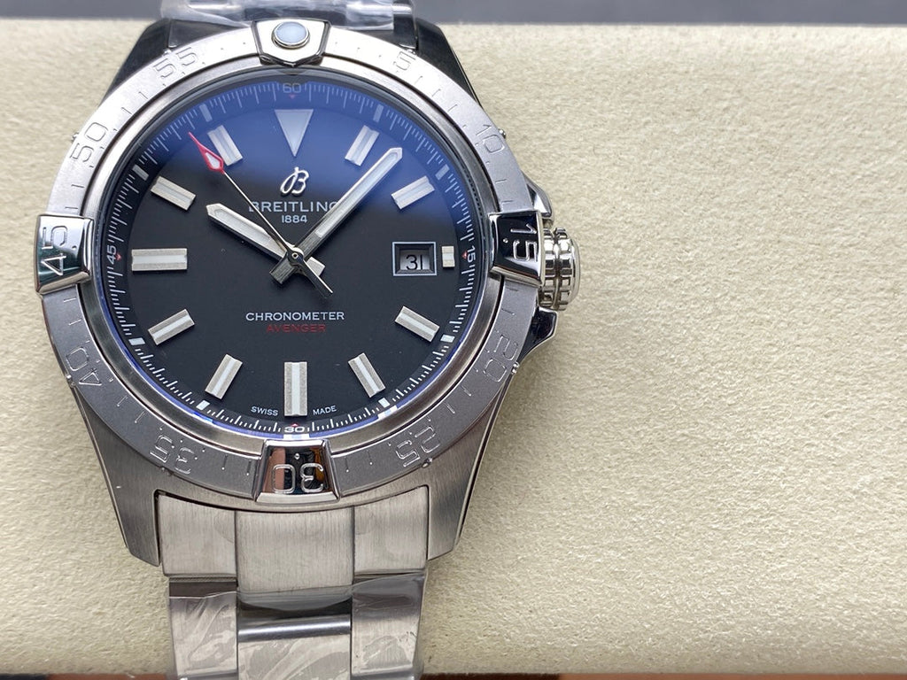 AVENGER AUTOMATIC 42 ALL STEEL BLACK DIAL