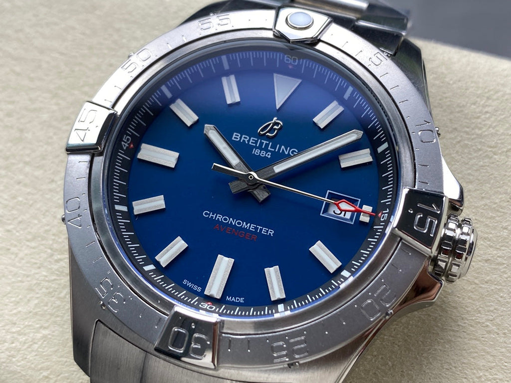 AVENGER AUTOMATIC 42 ALL STEEL BLUE DIAL