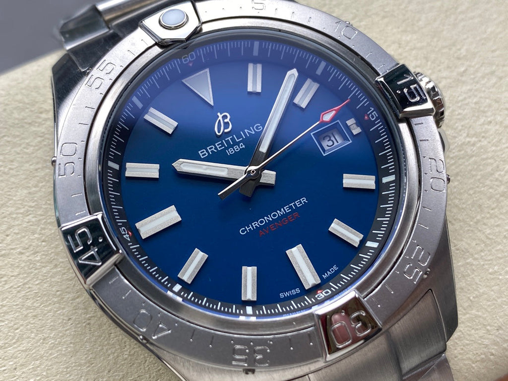 AVENGER AUTOMATIC 42 ALL STEEL BLUE DIAL