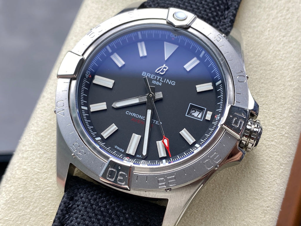 AVENGER AUTOMATIC 42 STEEL CASE BLACK NYLON STRAP