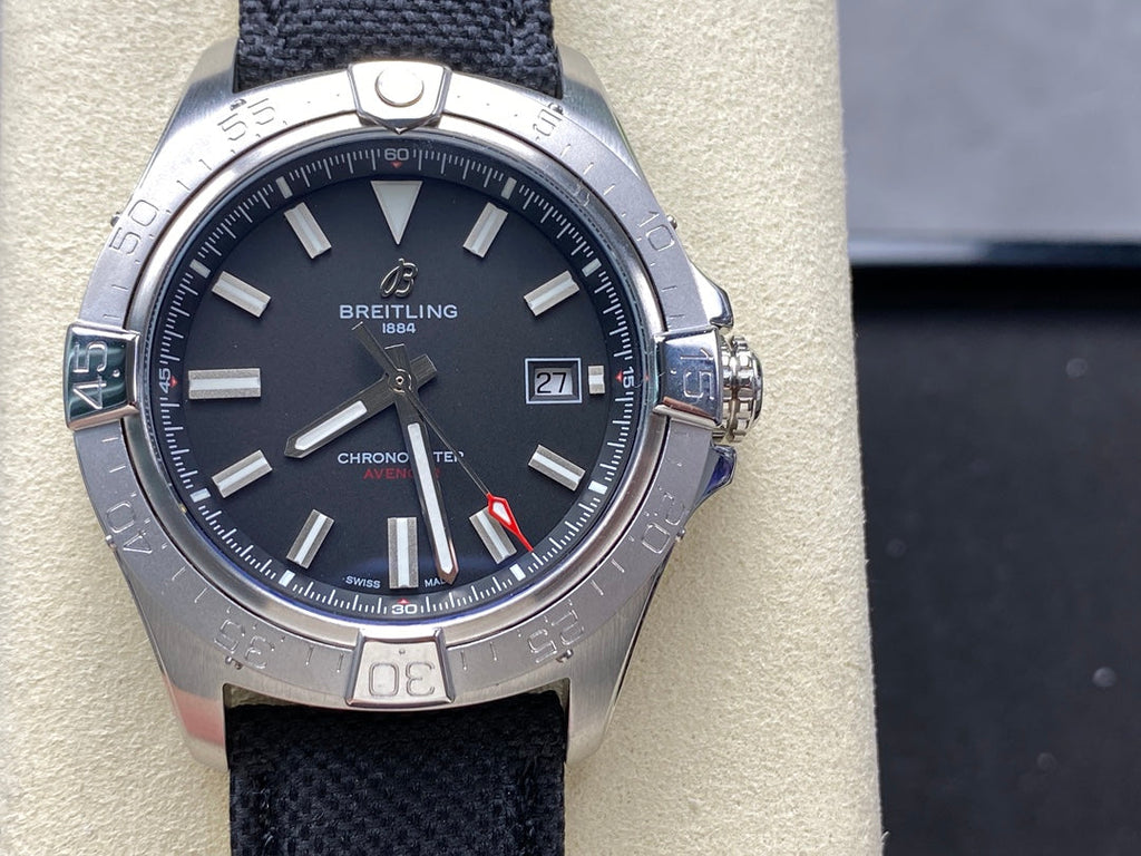 AVENGER AUTOMATIC 42 STEEL CASE BLACK NYLON STRAP