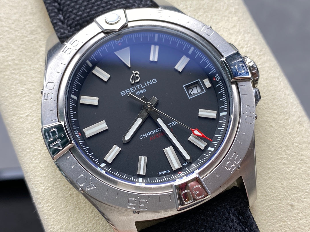AVENGER AUTOMATIC 42 STEEL CASE BLACK NYLON STRAP