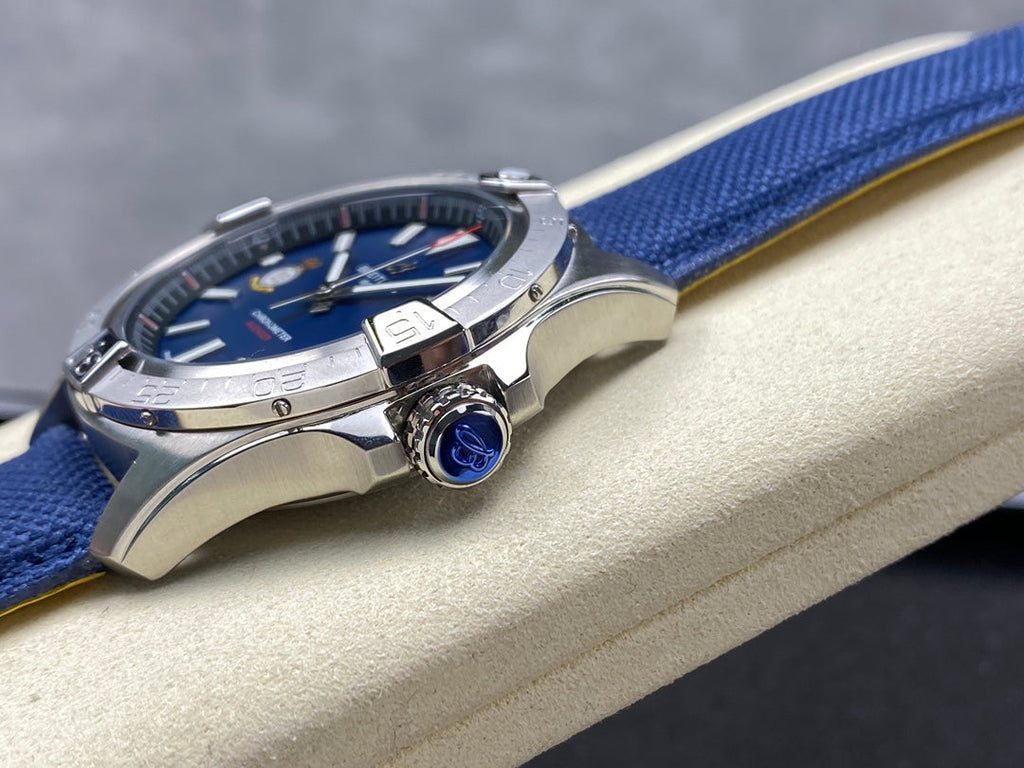 AVENGER AUTOMATIC 42 STEEL CASE BLUE NYLON STRAP