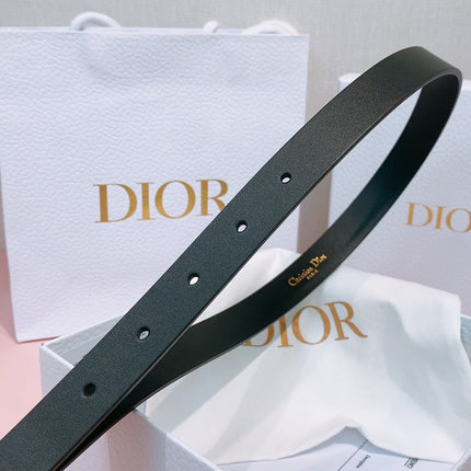 DIOR 26S BELT 20 MM IN BLACK CALFSKIN 635758