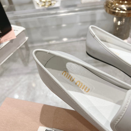 SLIP-ON SHOES WHITE COWHIDE