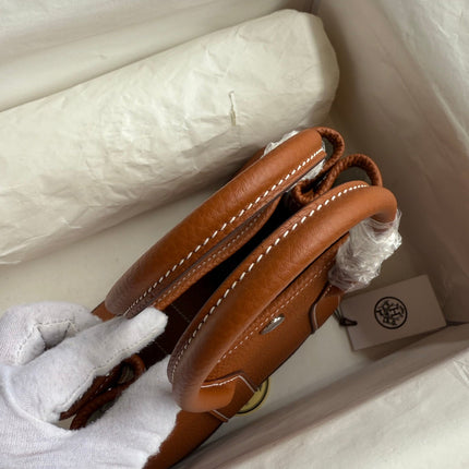 HM 25S GARDEN PARTY 23 CM IN CHESTNUT BROWN TOGO