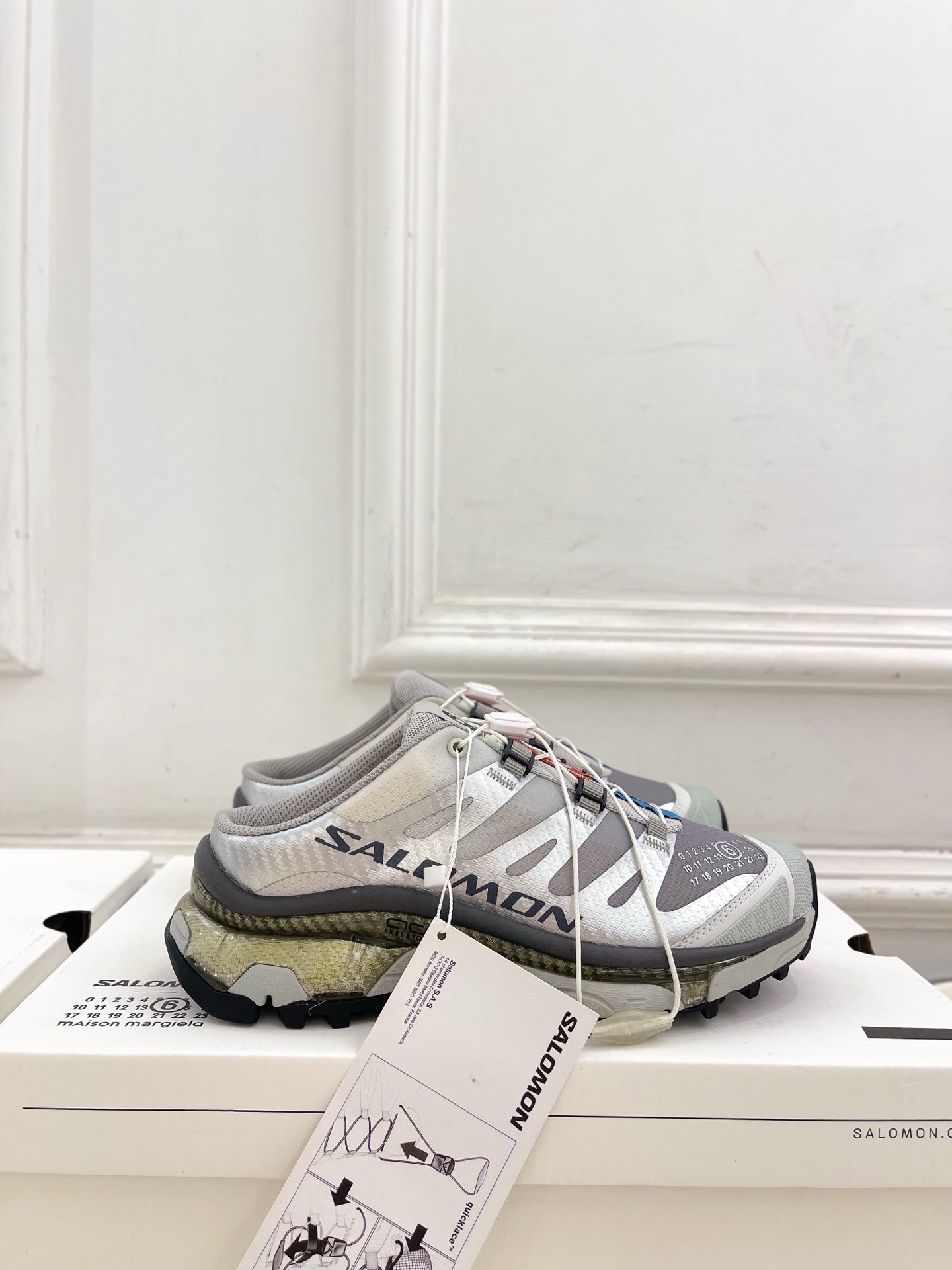 ALO 25S SALOMON XT-6 SNEAKER MULE IN GREY TPU