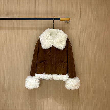 MIUMIU LEATHER DOWN JACKET STYLE 713