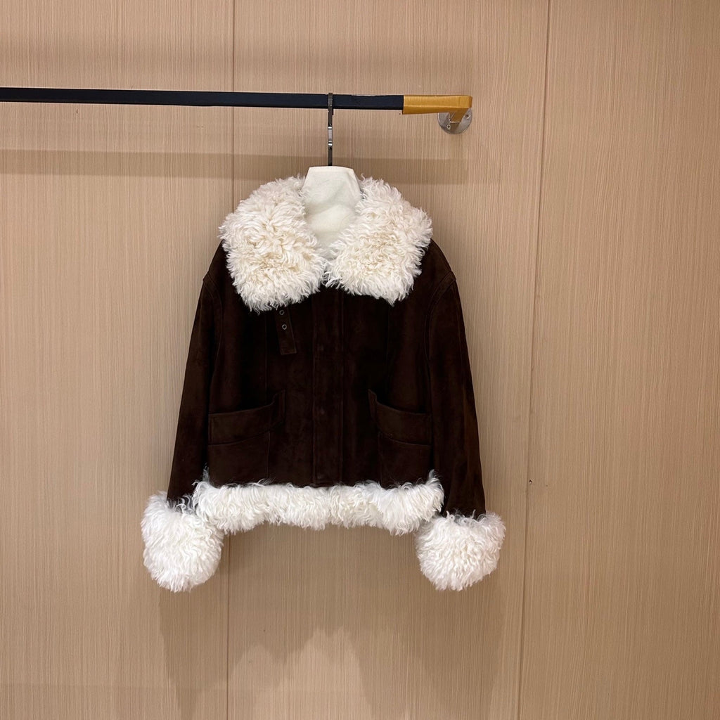 MIUMIU LEATHER DOWN JACKET STYLE 712