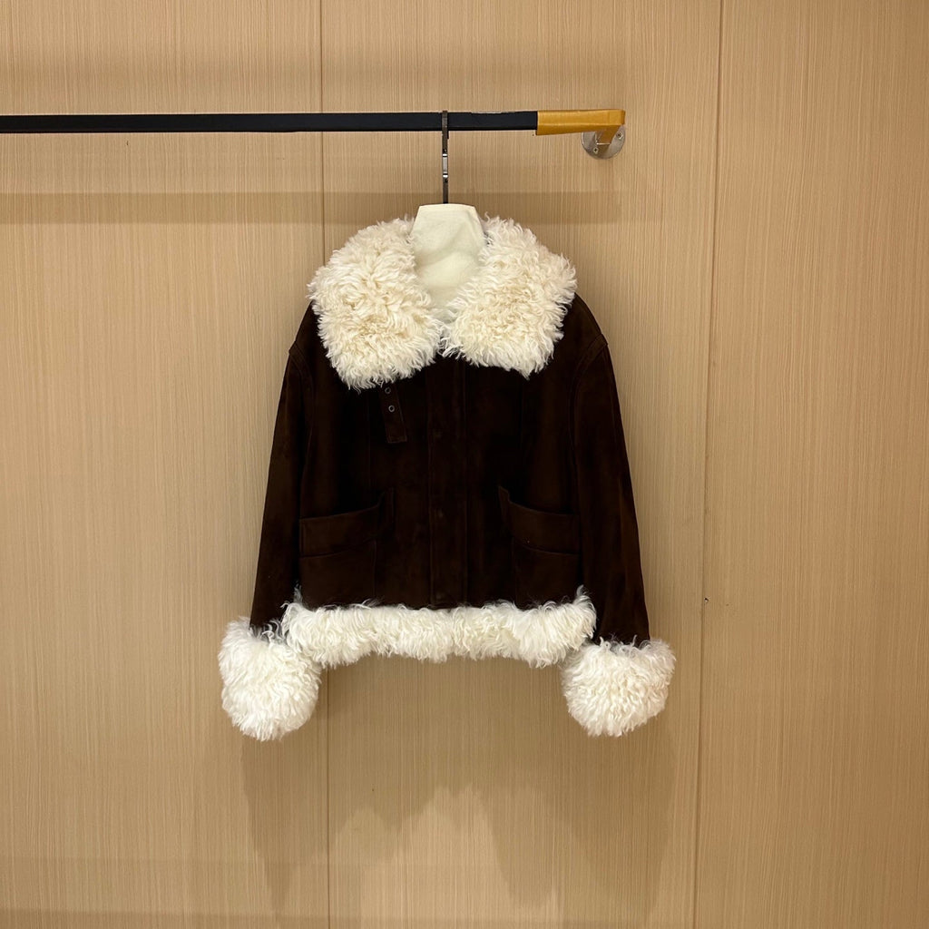 MIUMIU LEATHER DOWN JACKET STYLE 712